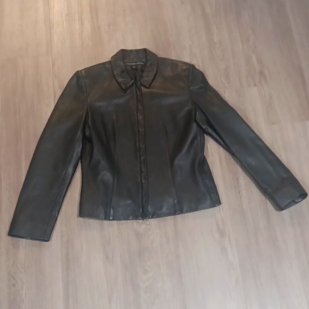 Josephine Chaus leather jacket size small